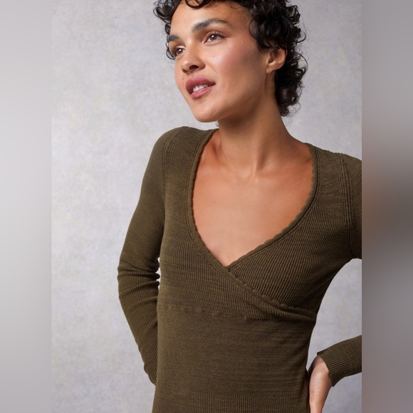 Rouje Olive Long Sleeve Dress - Picture 6 of 10